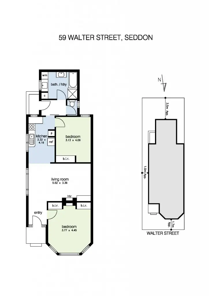 Floorplan of Homely house listing, 59 Walter Street, Seddon VIC 3011
