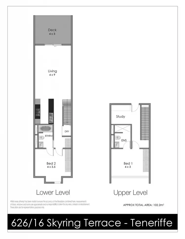 Floorplan of Homely apartment listing, 626/16 Skyring Terrace, Teneriffe QLD 4005