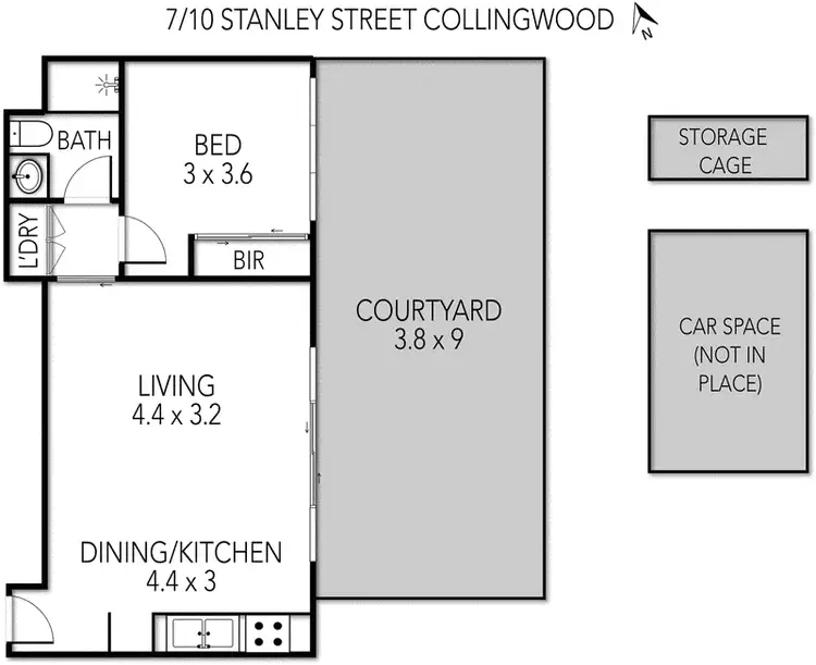 Floorplan of Homely apartment listing, 7/10 Stanley Street, Collingwood VIC 3066