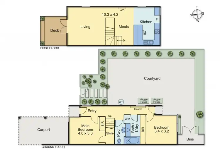 Floorplan of Homely townhouse listing, 1/33-35 Burke Road, Malvern East VIC 3145