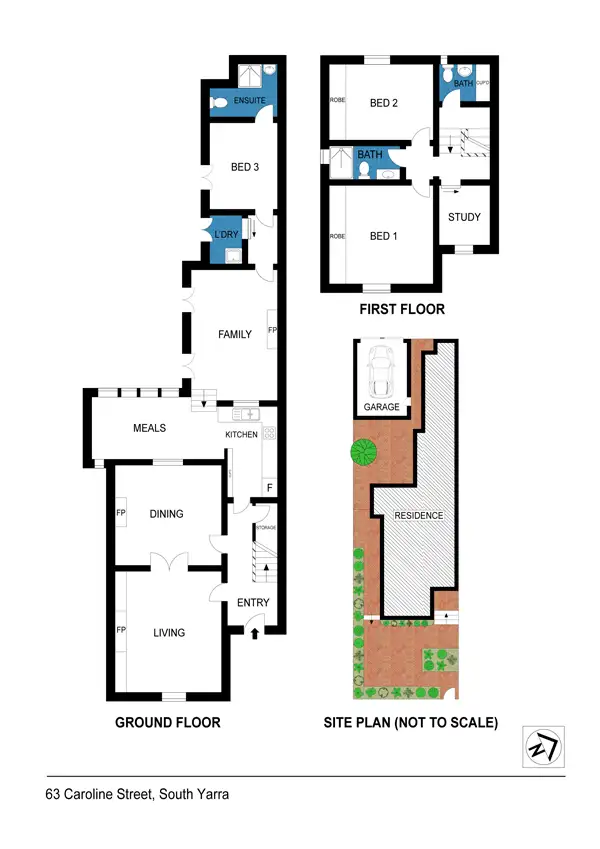 Floorplan of Homely house listing, 63 Caroline Street, South Yarra VIC 3141