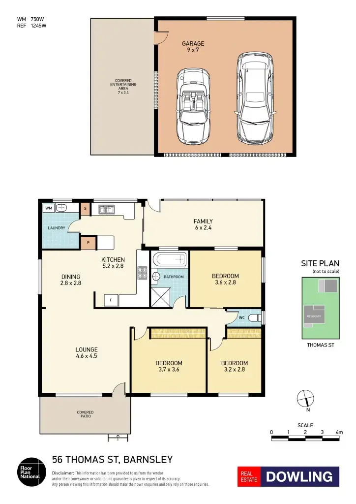 Floorplan of Homely house listing, 56 Thomas Street, Barnsley NSW 2278