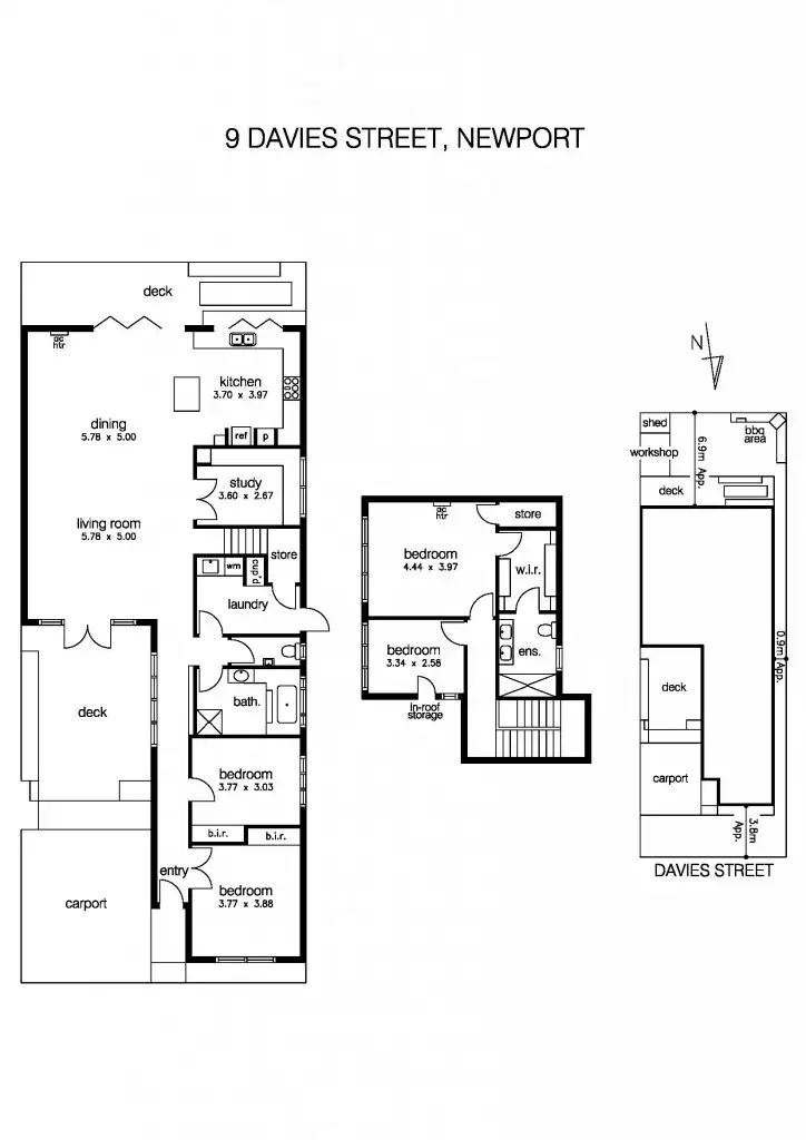 Floorplan of Homely house listing, 9 Davies Street, Newport VIC 3015