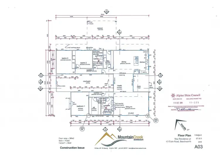 Floorplan of Homely house listing, 43 Elgin Road, Beechworth VIC 3747