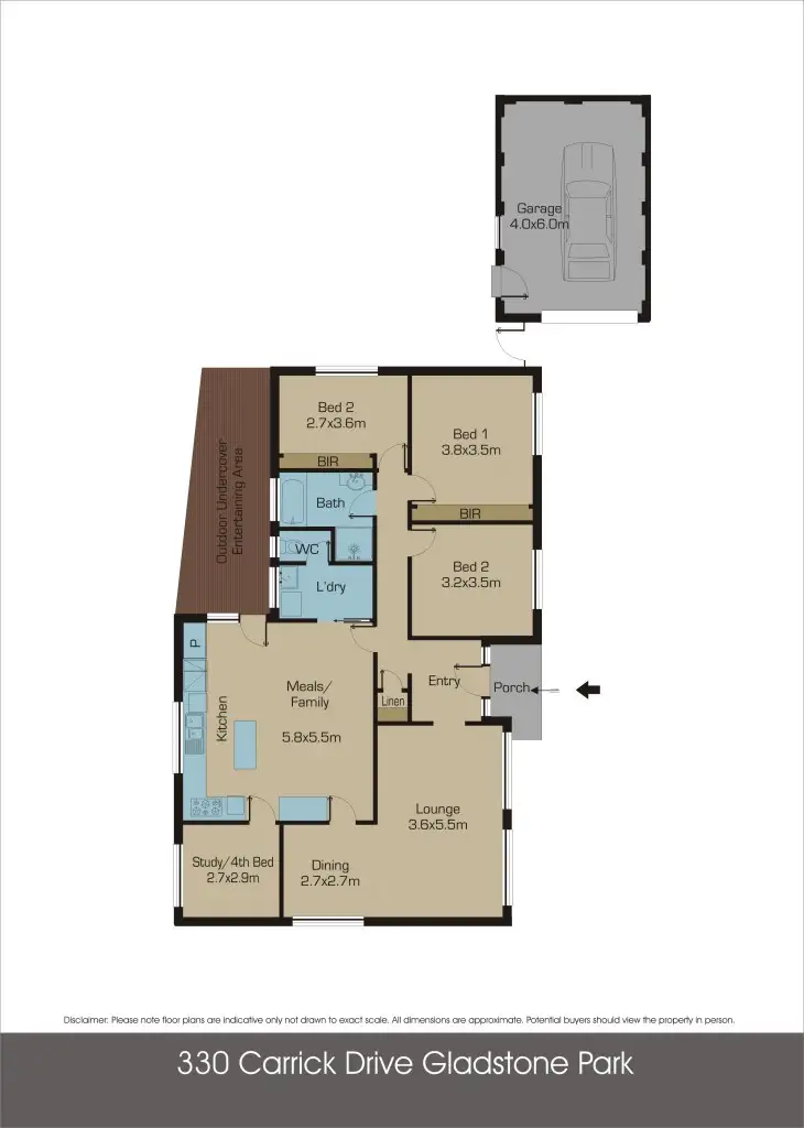 Floorplan of Homely house listing, 330 Carrick Drive, Gladstone Park VIC 3043
