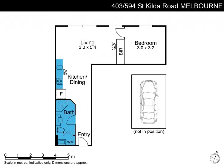 Floorplan of Homely apartment listing, 403/594 St Kilda Road, Melbourne VIC 3004