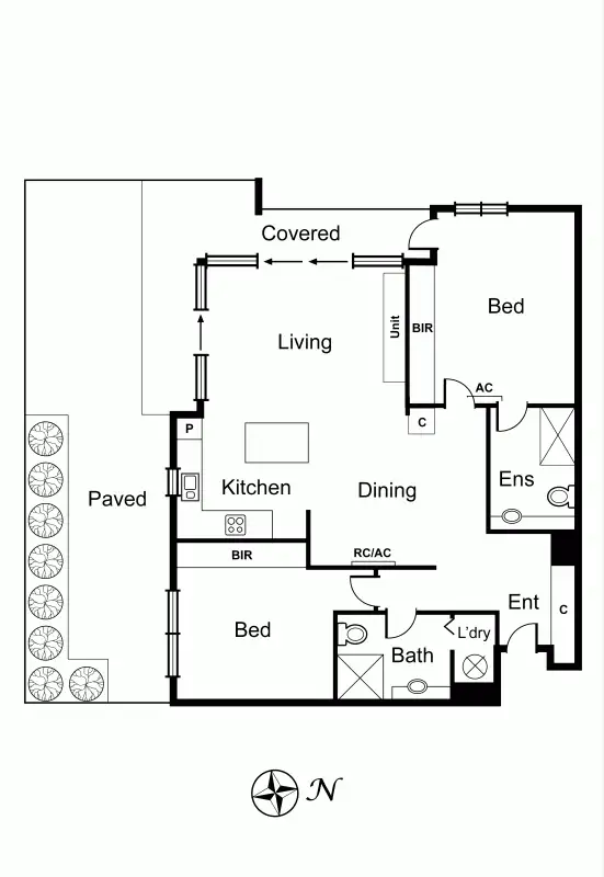 Floorplan of Homely apartment listing, 302/89 River Street, South Yarra VIC 3141