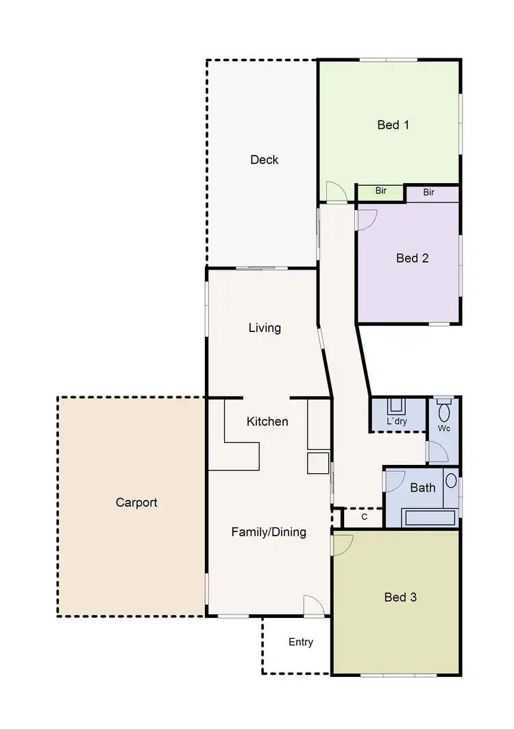 Floorplan of Homely house listing, 719 Darling Street, Ballarat VIC 3350