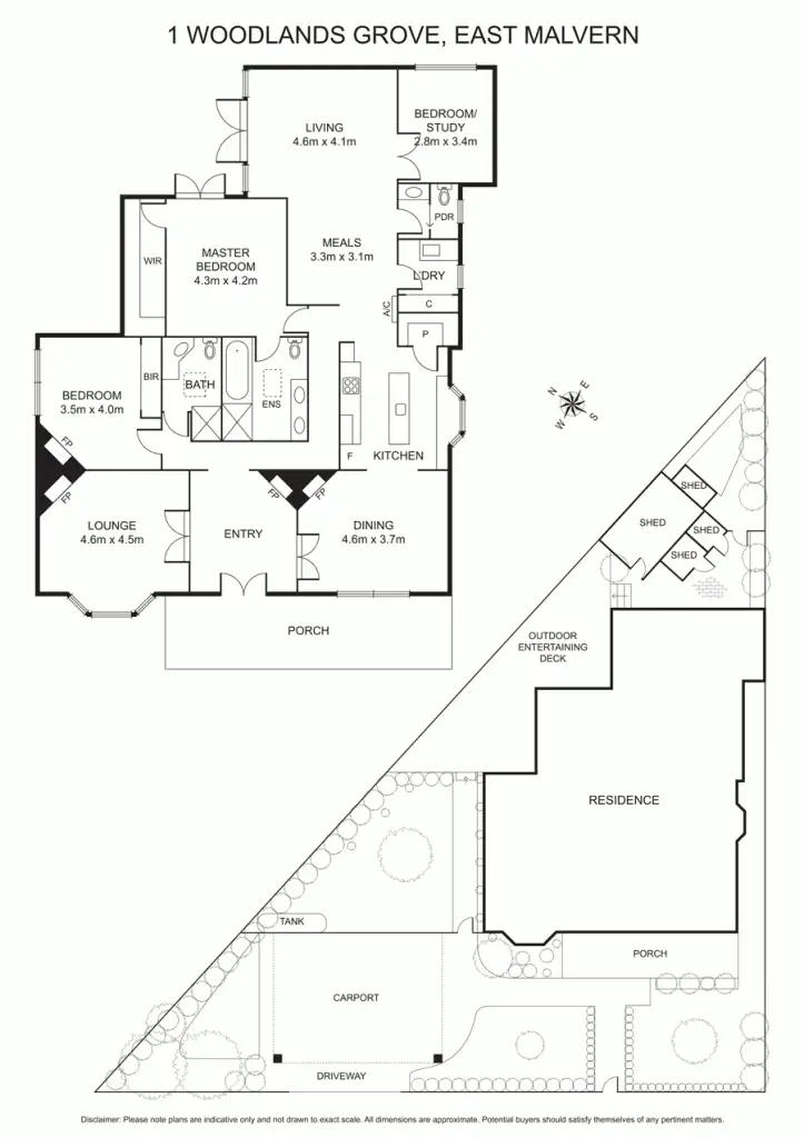 Floorplan of Homely house listing, 1 Woodlands Grove, Malvern East VIC 3145