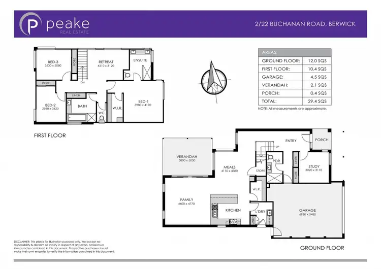Floorplan of Homely townhouse listing, 2/22 Buchanan Road, Berwick VIC 3806