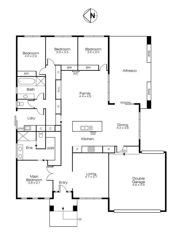 Floorplan of Homely house listing, 20 Graham Street, Buninyong VIC 3357