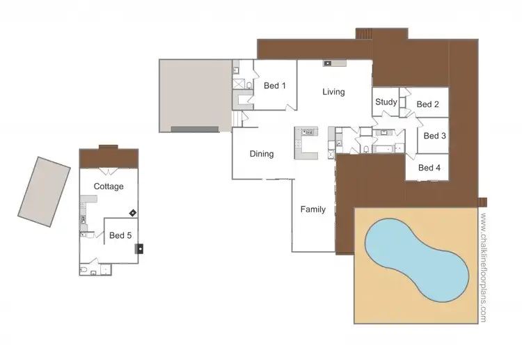 Floorplan of Homely rural property listing, 51 Fielding Lane PIRIES, Mansfield VIC 3722