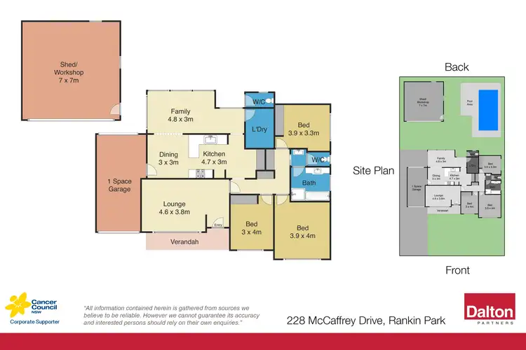 Floorplan of Homely house listing, 228 McCaffrey Drive, Rankin Park NSW 2287