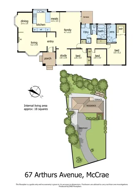 Floorplan of Homely house listing, 67 Arthurs Avenue, Mccrae VIC 3938