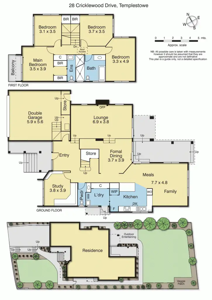 Floorplan of Homely house listing, 28 Cricklewood Drive, Templestowe VIC 3106