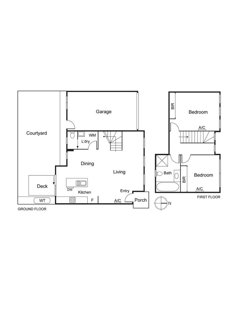 Floorplan of Homely townhouse listing, 2/18 Arthur Street, Preston VIC 3072