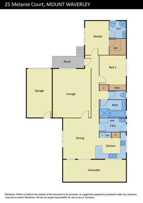 Floorplan of Homely unit listing, 2/5 Melanie Court, Mount Waverley VIC 3149