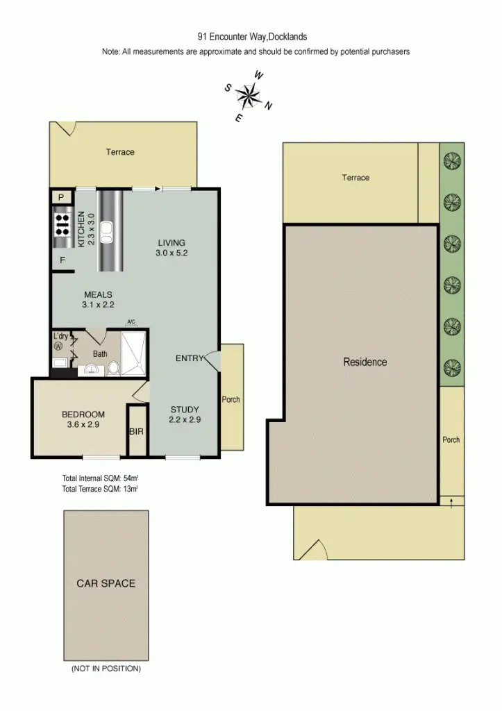 Floorplan of Homely apartment listing, 9/1 Encounter Way, Docklands VIC 3008