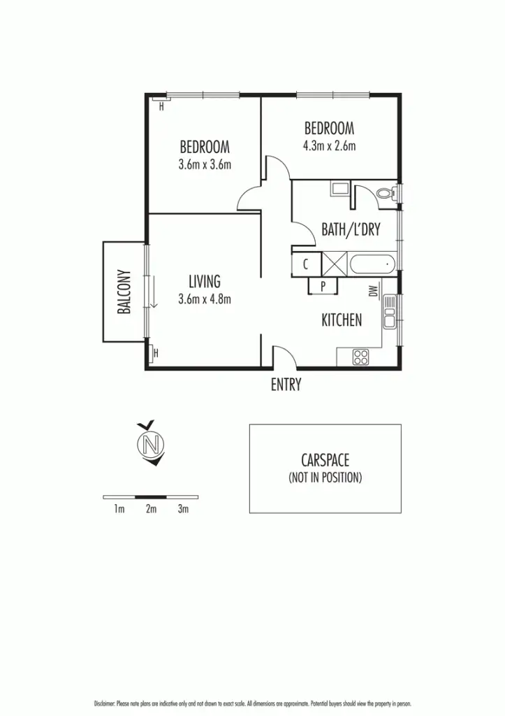 Floorplan of Homely apartment listing, 4/64 McBain Street, Altona VIC 3018