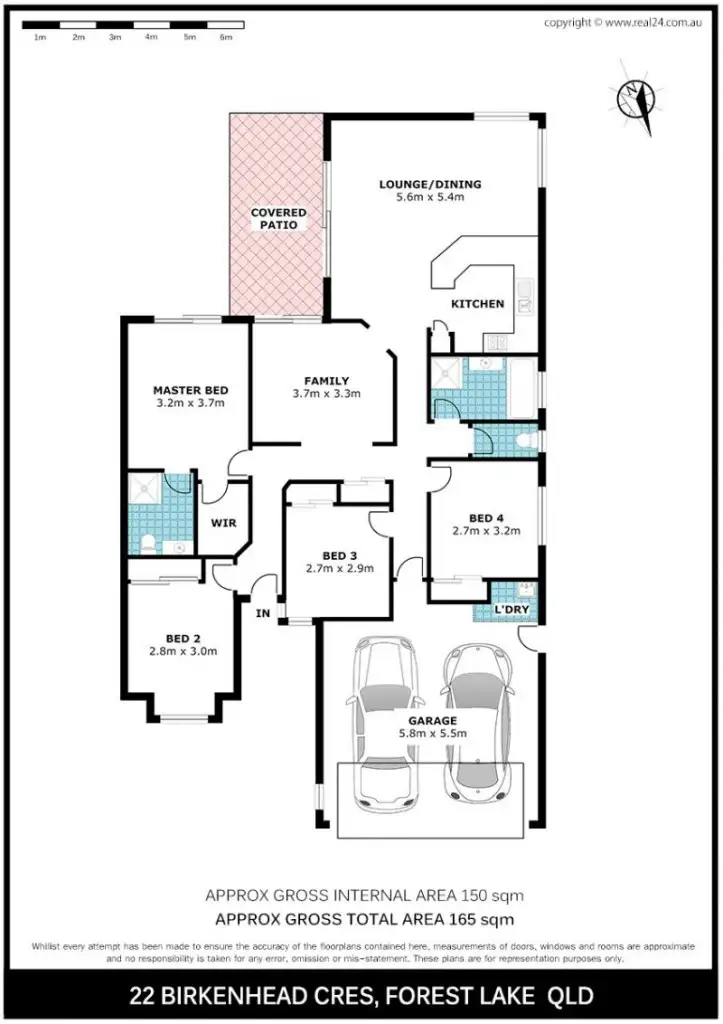 Floorplan of Homely house listing, 22 Birkenhead Crescent, Forest Lake QLD 4078