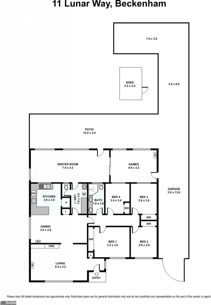 Floorplan of Homely house listing, 11 Lunar Way, Beckenham WA 6107