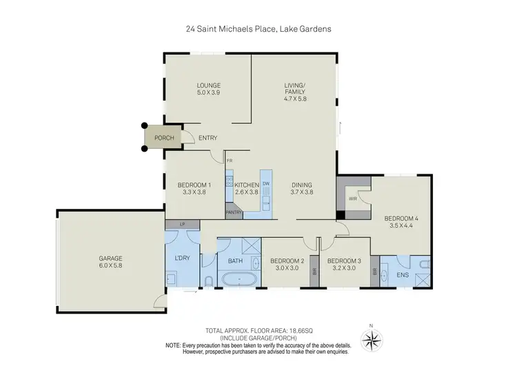 Floorplan of Homely house listing, 24 St Michaels Place, Lake Gardens VIC 3355