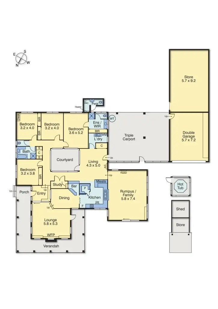 Floorplan of Homely house listing, 3 Darvell Lane, Mount Eliza VIC 3930