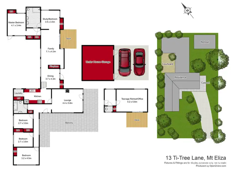 Floorplan of Homely house listing, 13 Ti Tree Lane, Mount Eliza VIC 3930