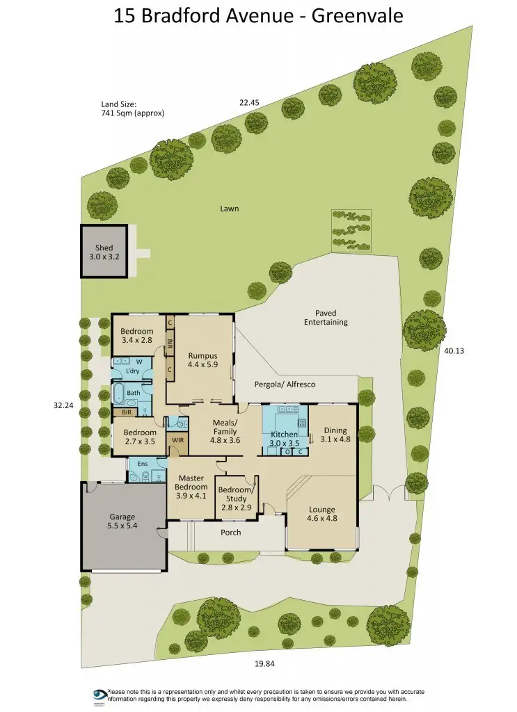 Floorplan of Homely house listing, 15 Bradford Avenue, Greenvale VIC 3059