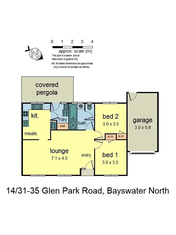 Floorplan of Homely unit listing, 14/31-35 Glen Park Road, Bayswater North VIC 3153