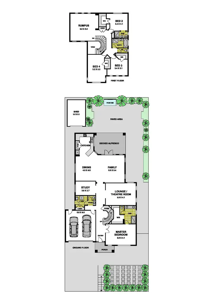 Floorplan of Homely house listing, 99 Clare Boulevard, Greenvale VIC 3059