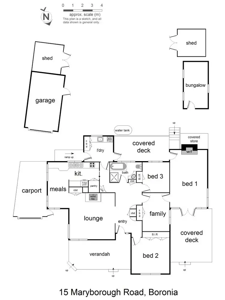 Floorplan of Homely house listing, 15 Maryborough Road, Boronia VIC 3155