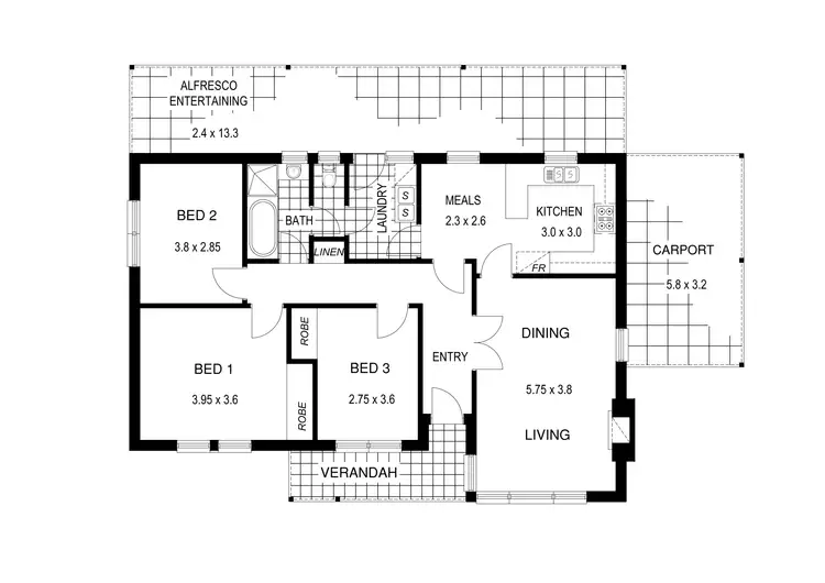 Floorplan of Homely house listing, 22 Melrose Avenue, Beulah Park SA 5067