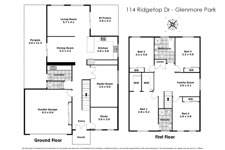Floorplan of Homely house listing, 114 Ridgetop Drive, Glenmore Park NSW 2745