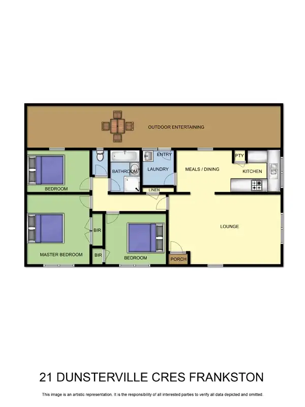 Floorplan of Homely house listing, 21 Dunsterville Crescent, Frankston VIC 3199