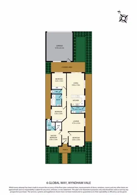 Floorplan of Homely house listing, 6 Global Way, Wyndham Vale VIC 3024