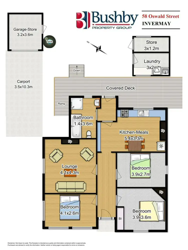 Floorplan of Homely house listing, 58 Oswald Street, Invermay TAS 7248