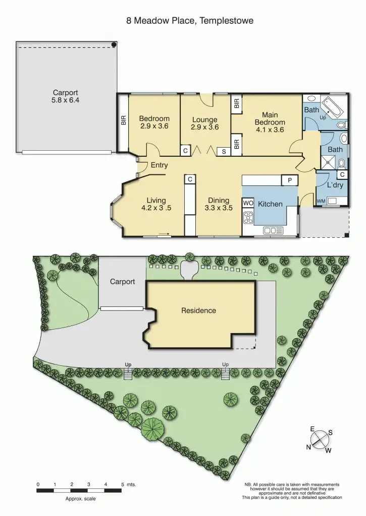Floorplan of Homely house listing, 8 Meadow Place, Templestowe VIC 3106