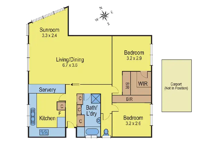 Floorplan of Homely unit listing, 3/21 The Esplanade, Geelong VIC 3220