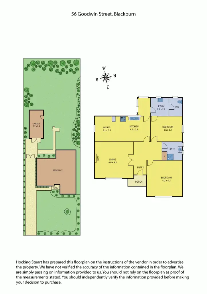 Floorplan of Homely house listing, 56 Goodwin Street, Blackburn VIC 3130