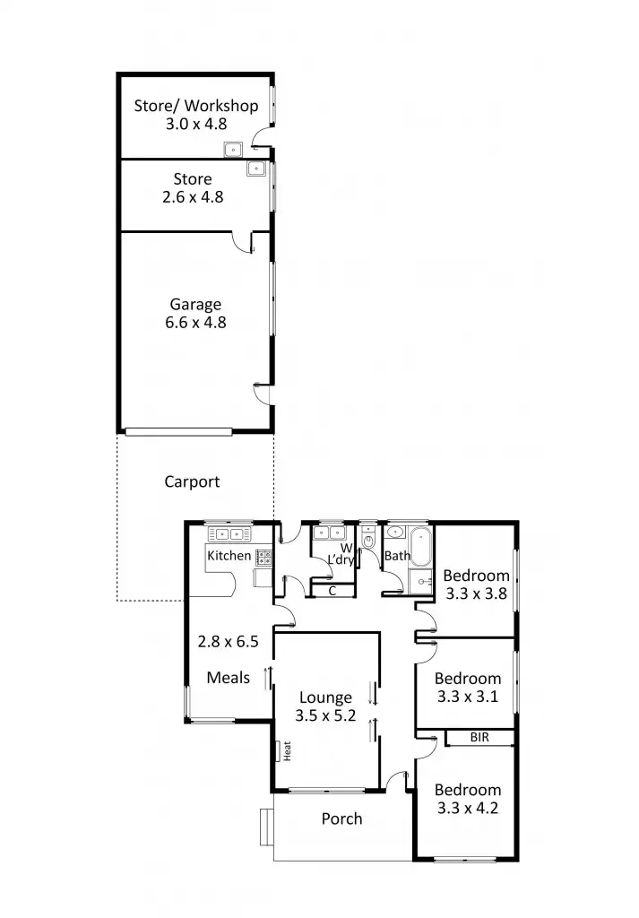 Floorplan of Homely house listing, 10 Kenross Court, Braybrook VIC 3019