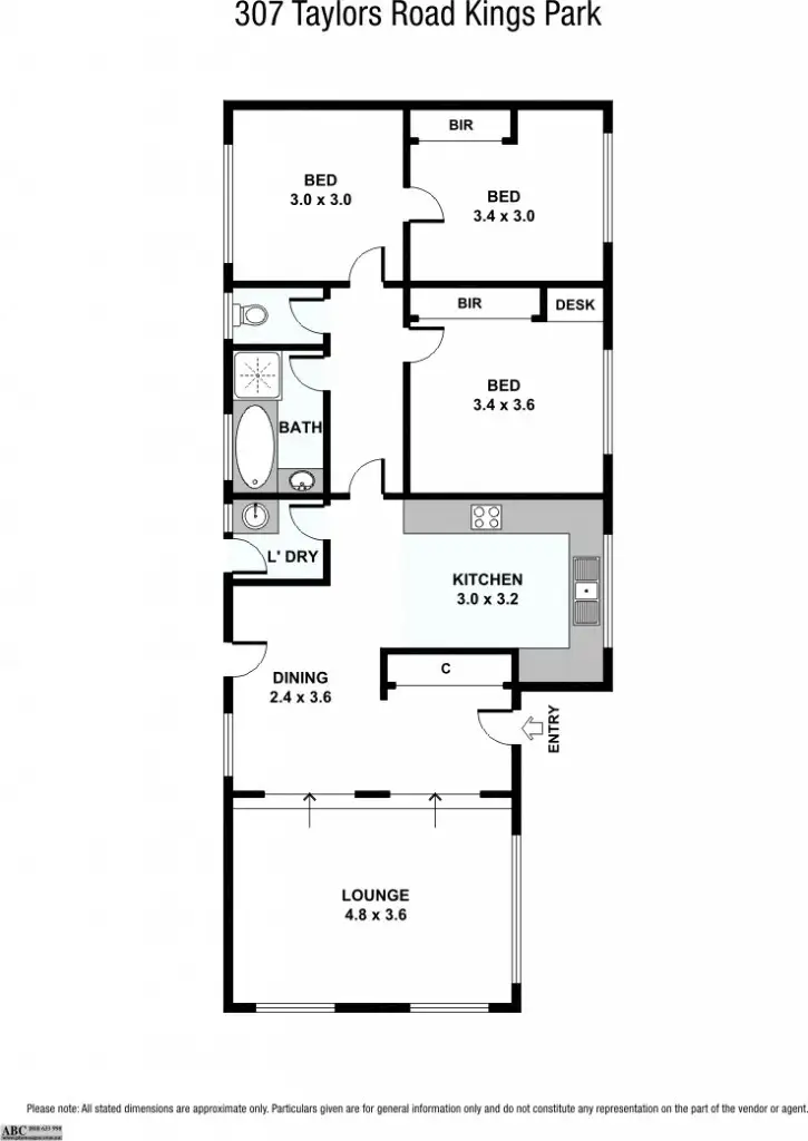 Floorplan of Homely house listing, 307 Taylors Road, Kings Park VIC 3021