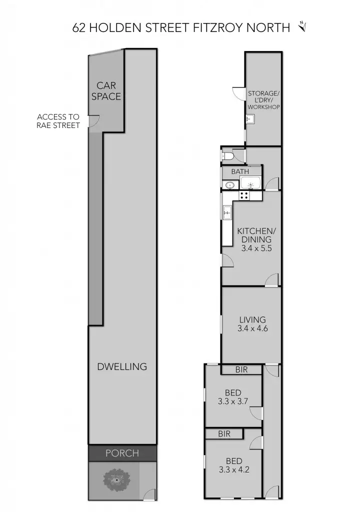 Floorplan of Homely house listing, 62 Holden Street, Fitzroy North VIC 3068