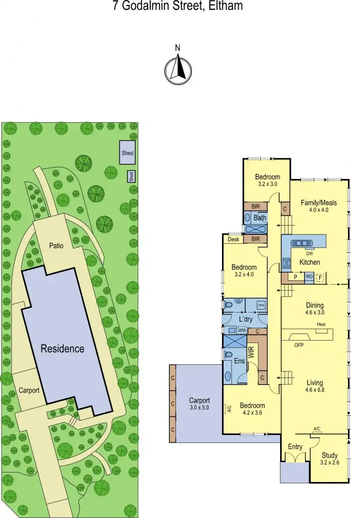 Floorplan of Homely house listing, 7 Godalmin Street, Eltham VIC 3095