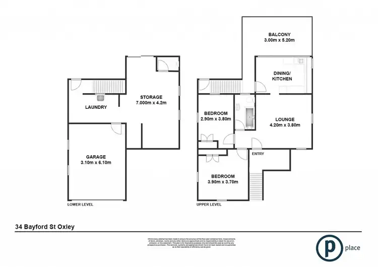Floorplan of Homely house listing, 34 Bayford Street, Oxley QLD 4075