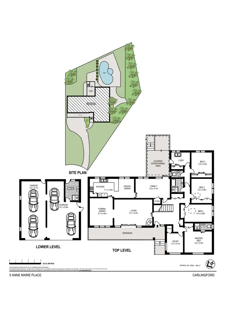 Floorplan of Homely house listing, 5 Anne Marie Place, Carlingford NSW 2118