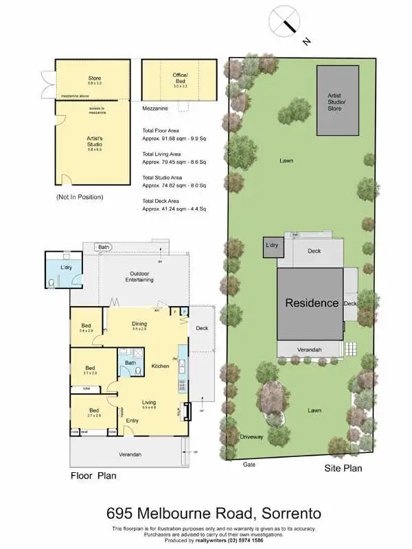 Floorplan of Homely house listing, 695 Melbourne Road, Sorrento VIC 3943