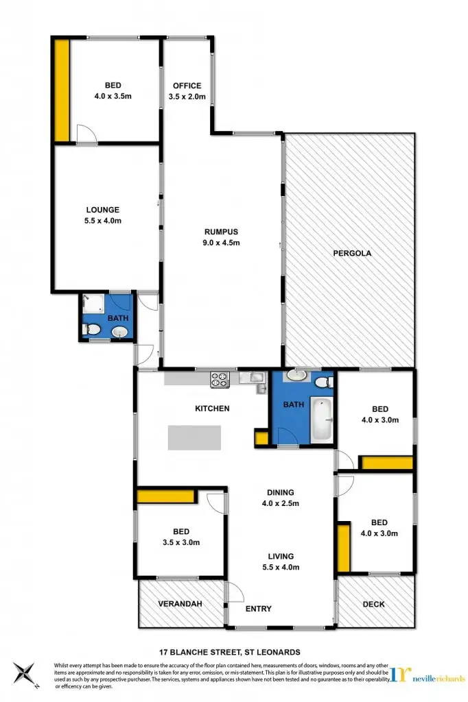 Floorplan of Homely house listing, 17 Blanche Street, St Leonards VIC 3223