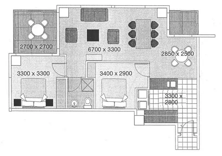 Floorplan of Homely apartment listing, 1216/91 - 96 North Terrace, Adelaide SA 5000