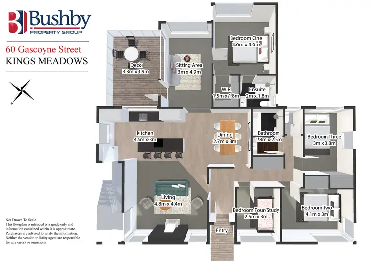 Floorplan of Homely house listing, 60 Gascoyne Street, Kings Meadows TAS 7249
